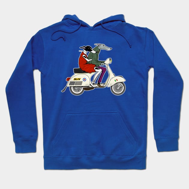 Brighton Bound Hounds Hoodie by Daft Greyhound